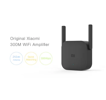 Xiaomi WiFi Forstærker Pro 300Mbps Amplificador Wi-Fi Repeater Wifi Signal, Dækning Extender Repeater 2,4 G Mi Trådløse Router Sort