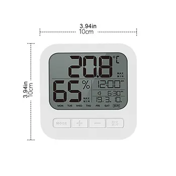 Husstand Elektronisk Termometer Indendørs Baby Stuetemperatur Hygrometer Beslag, Væg-Monteret Temperatur Og Luftfugtighed Meter