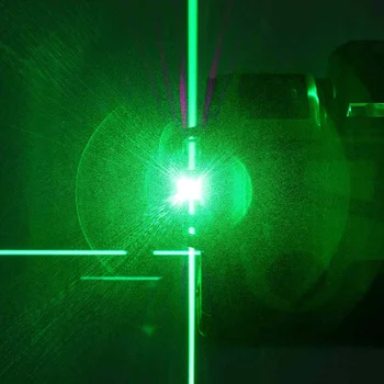 3D-12 Line Laser-Niveau Grønt Lys Digital Self Leveling 360° Roterende Måling Af AC 100-240V Vandtæt Bølgelængde 532nm