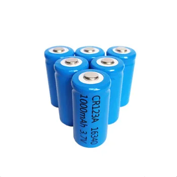4stk/masse 3,7 V 1000mAh Li Lithium-ion 16340 Batteri CR123A Genopladelige Batterier af 3,7 V CR123 for Laser Pen LED Lommelygte Cell