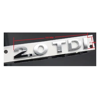 10PCSXPlastic 2.0 TDI Bil Mærkat Logo Badge Embleme Emblema Logo