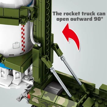 SEMBO Skaberen Rumfart Rocket Launcher Model byggesten Byen Technic Plads Astronaut Figur Mursten Gave Legetøj For Børn