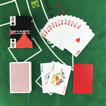 10 Sæt/Parti Baccarat og Texas Hold ' em Plastic Spillekort Vandtæt Frosting Poker Card Board Bridge Poker Card Game Yernea