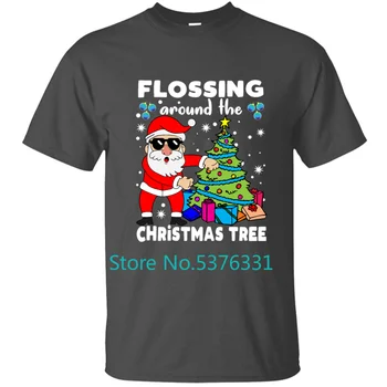 Nye Tandtråd Omkring juletræet Gave Mænd T-Shirt Herre T-Shirt t-shirt Til Mænd Grundlæggende Solid Trænings-og Homme Størrelse S-5xl Toppe