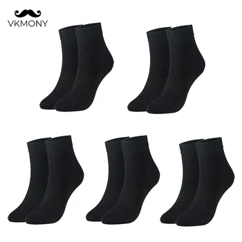 Mænd bomuld sokker 5pairs/masse mand gitter sommeren tynde sokker mænd sokker (EU 39-46) (OS 7.0-12.0) VKMONY