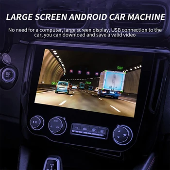 USB Fuld HD Bil DVR Kørsel videooptager Til Android Auto GPS Navigation Night Vision ADAS Dash Cam Mini Skjulte Type Registrator