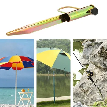 Beach Paraplyer Store Grund Søm Skygge Tilbehør Til Græsplæne Udendørs Haven Forsyninger