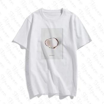 Frugt Kunst Kokos T-shirt Kvinder Tumblr Gotisk Punk Harajuku Kawaii Vintage Bomuld Plus Size Korte Ærmer Tøj, t-Shirt Femme