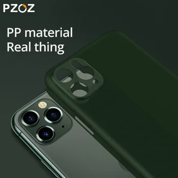 PZOZ Mat cover Til iPhone 11 Pro Max antal Hard Case Mobiltelefon Beskyttelse Matteret cover Til iPhone 11 Stødsikkert bagcoveret Shell