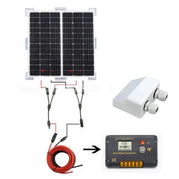 ECOWORTHY Mono Solar Panel 100W 120W 150W 12V 200W Solar Oplader Kit Til RV Camping