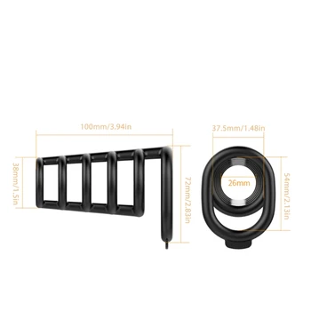 Silikone Premium Elastisk Penis Ring, 6-i-1 Opløftende Butt Ring for Mandlige ophøjelse Styrke, Soft-Plug Ring for Mænd