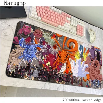 Naruto padmouse håndled hvile tilbehør 700x300mm musemåtte Kawaii gaming virksomhed gummi måtter tastatur store gamer musemåtte