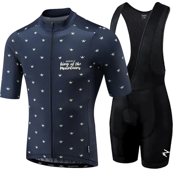 Maillot NYE abbigliamento ciclismo estivo 2018 cykling tøj kits korte ærmer bib shorts til mænd sommeren maillot ciclismo sæt
