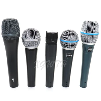 Moving Coil Dynamisk Kardioid Envejs Vocal Håndholdt Mikrofon med Mic Klip for BETA58A BETA87A SM58 SM57 E945