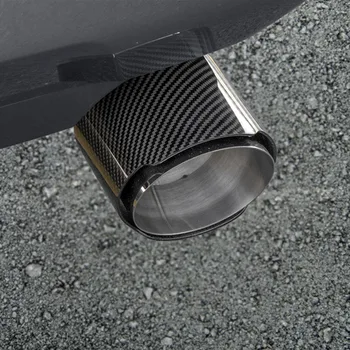 Bil Hale Rør Exhaust Silencer Frame Cover Lyddæmper Ændring For Toyota RAV4 RAV-4 2019 2020 2021 Tilbehør