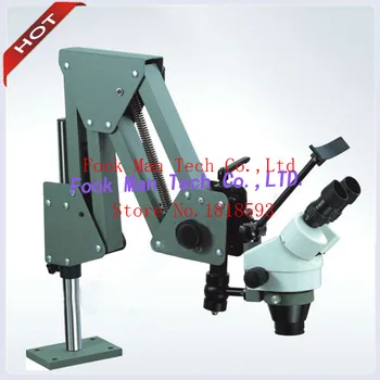 Super Klar Bærbare Perle Mikroskop 7X-45X Stereo Zoom Sten Indstilling Mikroskop 5W LED Lys Ring Gratis