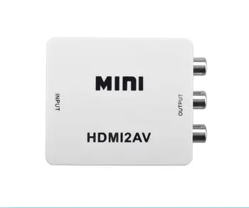 1080P HDMI til AV-HDMI-til-RCA AV2HDMI Mini HDMI til AV Converte Signal Converter for TV,VHS-VIDEOBÅNDOPTAGER,DVD-Registreringer Chipsæt Vist HDMI2AV