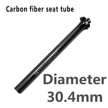 Nye carbon fiber cykel sadelpind 30.4*350/400 mm cykelstol rør 3K blank vej/mtb cykel Carbon Sæde