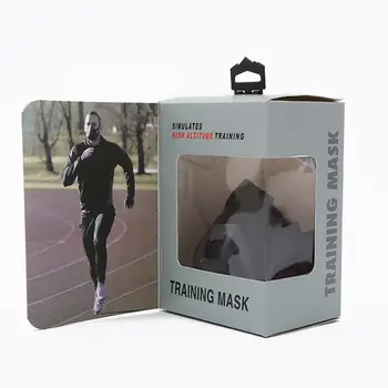 Mode Halloween Sort Sports Modstand Maske Anaerob Sport Maske Spirometri Justerbar Party Mask