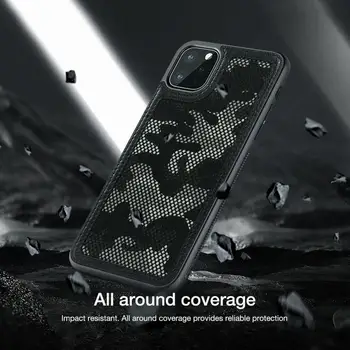 Nillkin til iPhone 11 Pro Max antal Tilfælde 3D Textured Militære Camo Farbic Reflekterende Telefon Fuld Cover Case til iPhone 11 5.8/6.1/6.5