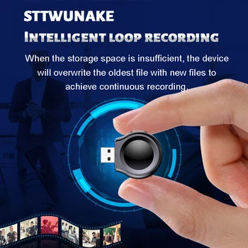 STTWUNAKE MINI-kameraet optager 1080P HD-DV Professionel Digital Voice Video små mikro lyd Diktafon secret home