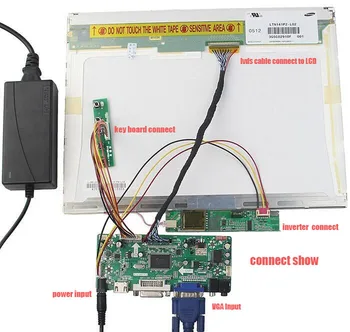Controller board-driver til M201EW02 VF/V8/V1 M. NT68676 1680*1050 20.1