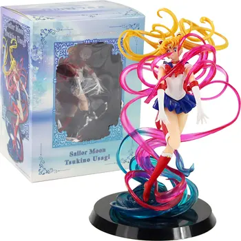 Sailor Moon Anime Petit-Chara! Temmelig Værge Sailor Moon Tsukino Usagi Figur PVC Collectible Model Legetøj
