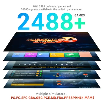 2020 Ny WIFI-Spil på Markedet Pandora Spil 3D Arkade Konsol 2448 2D/3D-Spil 2 Stick Retro 10,000+ Downloades Multi-Sprog