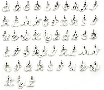 Alfabet Mini-A-Z Brev Charms til Personalisering Alfabetiske Løse Perler til gør det selv-Halskæde Armbånd Smykker Gør, 5 Sæt