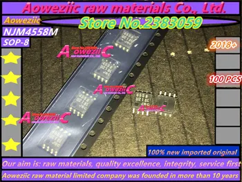 Aoweziic 2018+ nye importerede oprindelige NJM4558D DIP-8 NJM4558M SOP-8 Dobbelt Operationelle Forstærker NJM4558 JRC4558 4558