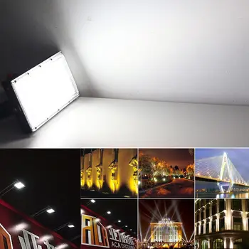 50W LED Projektør Hvid 6500K Uden for væglampe Udendørs Oversvømmelse Lys прожектор светодиодный