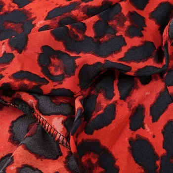 Kvinder Nederdele Leopard Print Vintage Lange Kvinders Afslappet og Elegant Elastisk Høj Talje Plisseret Nederdel Midi-Nederdel Sommer Gratis Shipping1