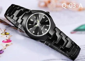 Simple mode trend watch mænd og kvinder, studerende vandtæt par ur quartz ur