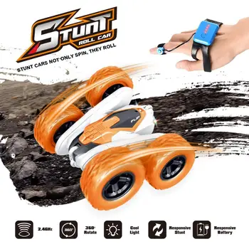 Børn 2,4 G Intelligent Gestus Sensor 4CH Roll Flip Stunt Høj Hastighed Drift Crawler RC Bil, Børn, Legetøj, Gave Sæt