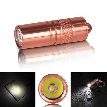 Vandtæt Bærbare Messing R5 5W 200 Lumen Mini LED Lys Lommelygte Lommelygte med Mikro-USB-Opladning Af 3,7 V Batteri 10180