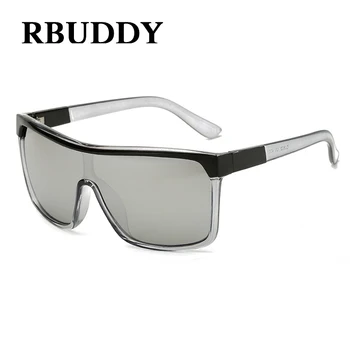 RBUDDY Steampunk briller Solbriller Firkantet Flad Top solbriller Mænd, Mandlige Hip Hop Cool Oversize oculos de sol Mænds Solbriller
