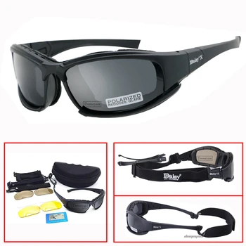 Polariseret Army Solbriller Militære Solbriller Airsoft Taktiske Briller UV400 Udendørs Sport Cykling Skydning Vandring Briller