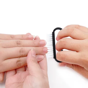 Søm Støv Plast Manicure Rene Negle Børste Værktøjer Til Akryl UV Gel Rengøring Støv Fjerne Pedicure Bløde Værktøj Professionel Børste