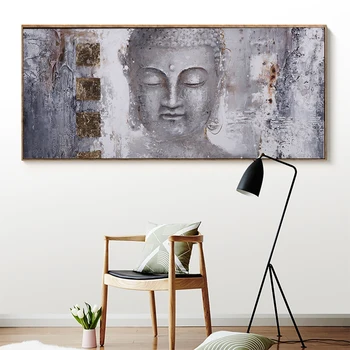 WANGART Store Buddha Zen Væg Kunst, Billeder Lærred Malerier Print Plakat Olie Maleri Til stuen Home Decor
