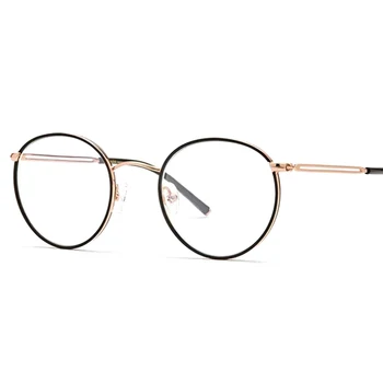 Titanium Retro Runde Cirkel Briller Nærsynethed Recept Briller Ramme for Mænd Optiske Briller Brillerne, Oculos De Grau