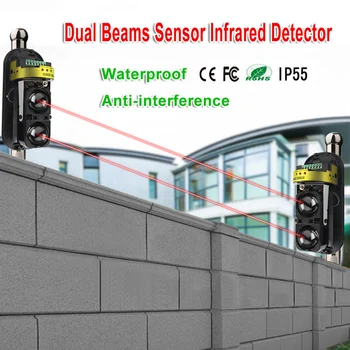 Eksterne Positionering Alarm Detektor Infrarøde Stråle Sensor Barriere For Porte, Døre, Vinduer, Beskyttelse Mod Hacking System