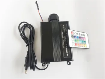 RF-Controlleren Optisk Fiber Lys RGBW Glimt LED Fiberoptiske Stjernede Loft Lys Kit 150pcs*2m*0,75 mm Optisk Fiber