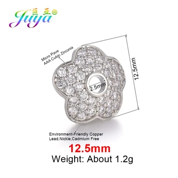 Juya DIY Kvaster Smykker Komponenter 8 10 12 mm Dekoration Blomst Spacer Perle Caps Tilbehør Til Mode Smykker Materiale