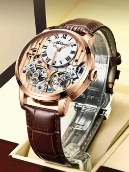 Ailang nye autentiske watch sort-teknologi berømte mekanisk ur automatiske vandtæt mænds hule mænd