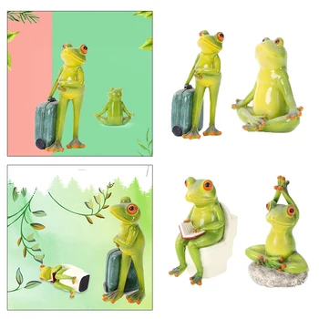 3D Harpiks Frog Figurer Statue Skulptur Bil Og Fjernsyn Computer Dekoration