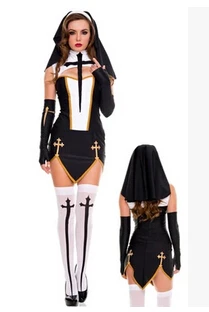 Hot Halloween Fest Kostumer, Cosplay Tøj Nun ' s Kvindelige Præster Kjole Sankt Maria tøj Sexy Nonne Kostume Taoistisk Tøj