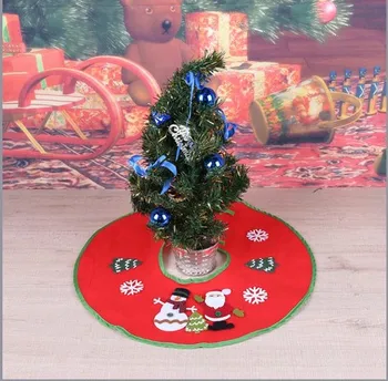 Juledekoration til Hjemmet 70-120cm Sølv Fleece juletræ Nederdel Pels Tæppe Xmas Party Ornamenter Luksus Xmas Trees