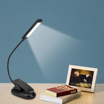 Book Lampe, Hvid Farve Booklight Led-Lyset Mini e-Bog Fleksibel Clip-on-Bog-Læser læselampe Praktisk