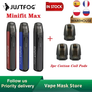 Hot Salg Oprindelige JUSTFOG Minifit Antal Pod Vape Kit med 650mAh Batteri &1,5 ml Pod 1.6 ohm Coil E-cig Vape kit vs træk x pod kit
