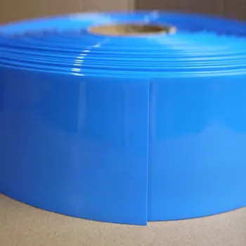 Bredde 405 mm PVC Heat Shrink Tube Dia 258mm Lithium Batteri Isoleret Film Wrap Beskyttelse Sag Pack Wire Kabel-Sleeve Sort Blå